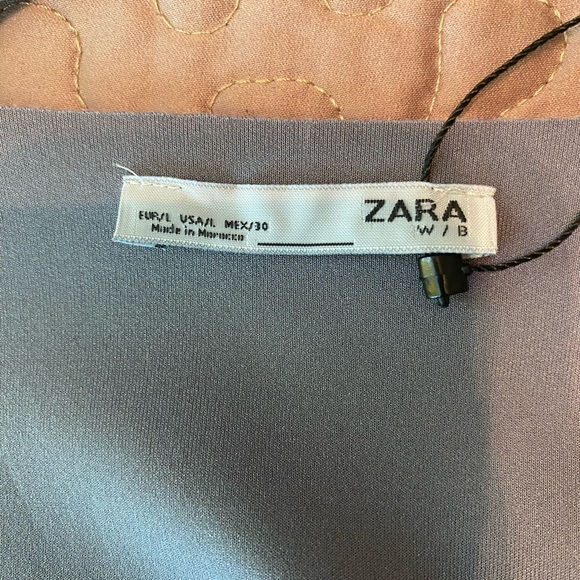 NWT Zara Grey With Tan Faux Fur Cuffs - Picture 6 of 7